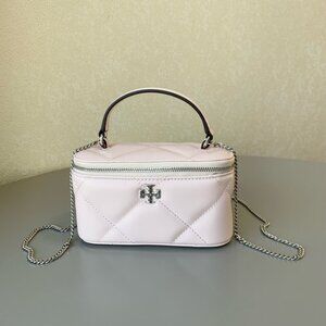 Tory Burch Pink Kira Vanity Quilted Crossbody Bag